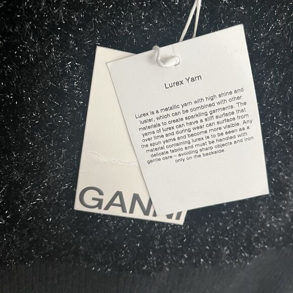 GANNI Sparkle Knit Tank Top Sweater Vest Size Medium - Picture 9 of 9